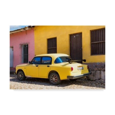 Philippe Hugonnard 'Yellow Car In Trinidad' Canvas Art,30x47